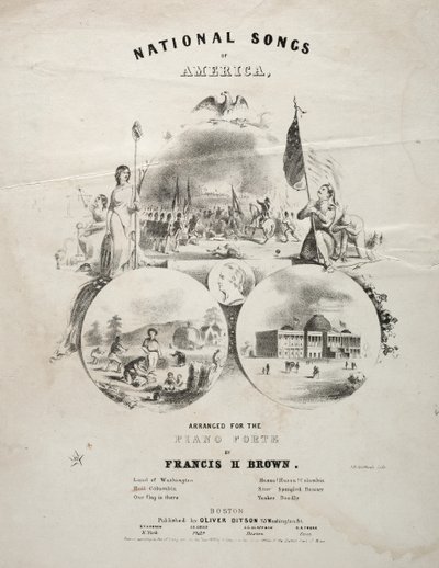 National Songs of America - Partituras. de Winslow Homer