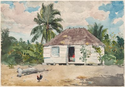Cabana nativa em Nassau de Winslow Homer