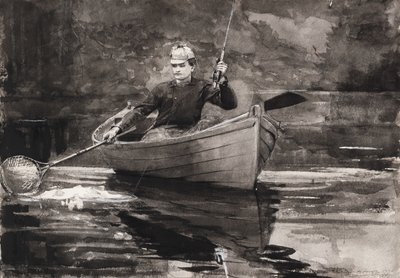 Pôr a rede nos peixes de Winslow Homer