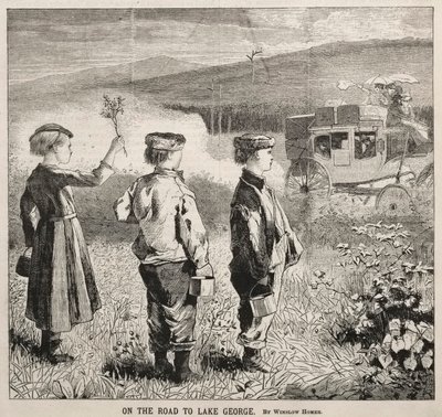 Na estrada para o lago George, 1869. de Winslow Homer