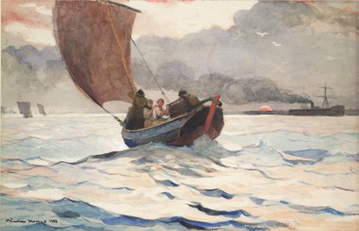Barcos de pesca que regressam de Winslow Homer