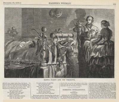 O Pai Natal e os Seus Presentes, de Harper de Winslow Homer