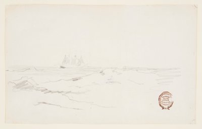 Escuna perto de uma costa rochosa de Winslow Homer