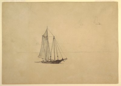 Escuna com Dinghy de Winslow Homer
