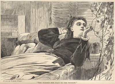 «Virou o rosto para a janela» de Winslow Homer
