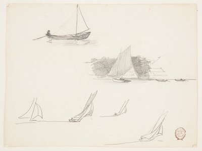 Seis estudos de veleiros de Winslow Homer