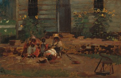 Sketch of a Cottage Yard, c. 1876. de Winslow Homer