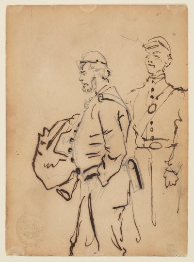 Esboços de soldados de Winslow Homer