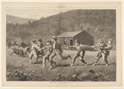 Snap the Whip, de Harper&39;s Weekly, 20 de setembro de 1873, pp. 245-25 de Winslow Homer