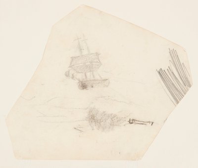 Square Rigger em um mar tempestuoso de Winslow Homer