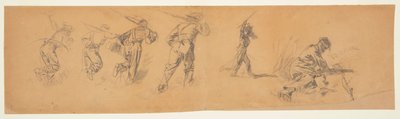 Estudos de soldados de Winslow Homer