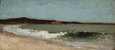 Estudo para Eagle Head, Manchester, Massachusetts, c.1869 (óleo sobre madeira) de Winslow Homer