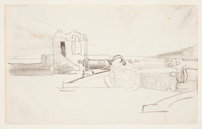 Estudo para " Holofote, Entrada do Porto, Santiago de Cuba" de Winslow Homer