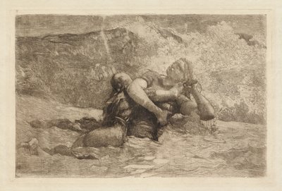 Estudo para Corrente de retorno de Winslow Homer