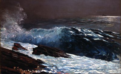 A luz do sol na costa de Winslow Homer