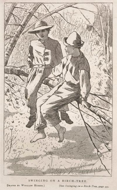 Baloiço numa bétula de Winslow Homer