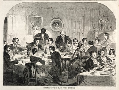 Dia de Ação de Graças - O Jantar, 1858. de Winslow Homer