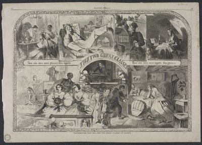 Dia de Ação de Graças de 1860 — As duas grandes classes da sociedade de Winslow Homer