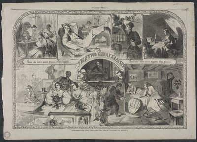 Dia de Ação de Graças, 1860 - As Duas Grandes Classes da Sociedade, 1860. de Winslow Homer