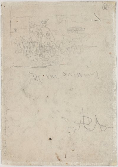 Acção de Graças no Campo [verso], n.d.. de Winslow Homer
