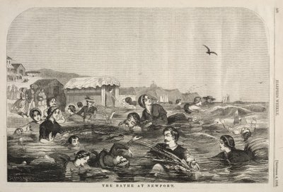 Os banhos em Newport, 1858. de Winslow Homer