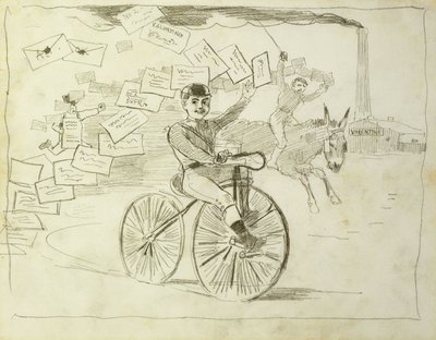 O Mensageiro da Bicicleta, de Winslow Homer