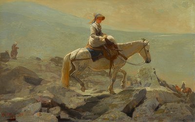 O caminho do freio, montanhas brancas. 1868 de Winslow Homer