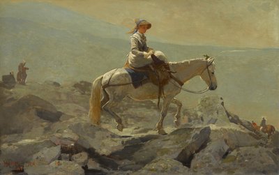 O caminho de freio, montanhas brancas, 1868 de Winslow Homer