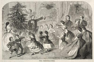 A árvore de Natal, 1858. de Winslow Homer