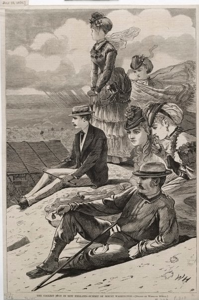 O local mais fixe de Nova Inglaterra - Cume do Monte Washington de Winslow Homer