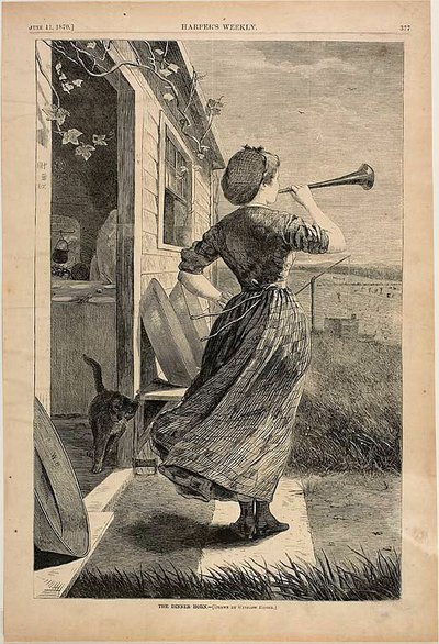 A buzina do jantar de Winslow Homer