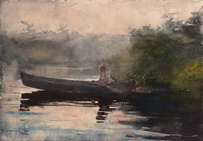 O fim do dia, Adirondacks de Winslow Homer