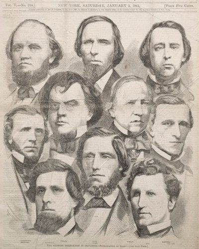 A Delegação da Geórgia no Congresso, 1861. de Winslow Homer