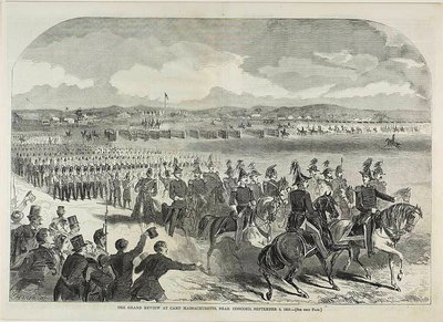 A Grande Revisão no Campo de Massachusetts, perto de Concord de Winslow Homer