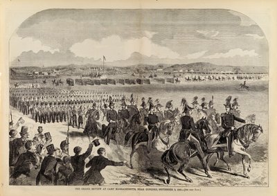 The Grand Review at Camp Massachusetts, Near Concord, 9 de setembro de 1859, de Harper
