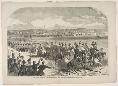 A Grande Revista Militar no Acampamento de Massachusetts, perto de Concord, a 9 de setembro de 1859 de Winslow Homer