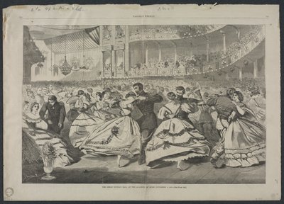 O Grande Baile Russo na Academia de Música, 5 de novembro de 1863 de Winslow Homer