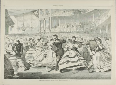 O Grande Baile Russo na Academia de Música, 5 de novembro de 1863 de Winslow Homer