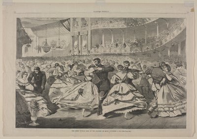 A Grande Bola Russa na Academia de Música, 5 de novembro de 1863, 1863. de Winslow Homer