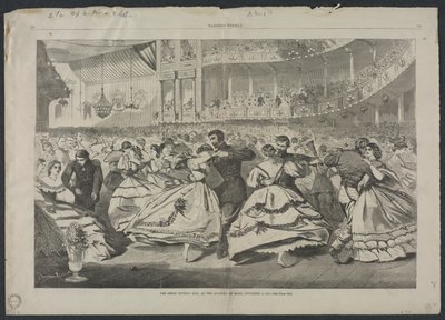 A Grande Bola Russa na Academia de Música, 5 de novembro de 1863, 1863. de Winslow Homer
