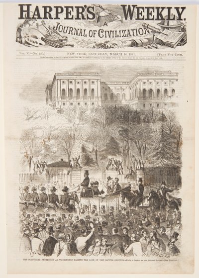 A Procissão Inaugural em Washington Passando o Portão do Capitólio, de Harper
