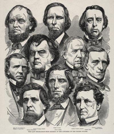 A última delegação da Geórgia no Congresso dos Estados Unidos. de Winslow Homer