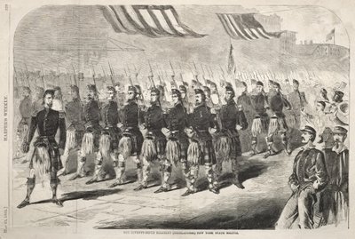 O 79.º Regimento (Highlanders) da Milícia do Estado de Nova Iorque de Winslow Homer