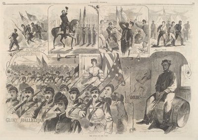 The Songs of War, publicado em 1861. de Winslow Homer
