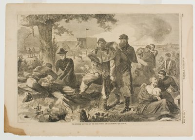 O cirurgião a trabalhar na retaguarda durante um compromisso de Winslow Homer