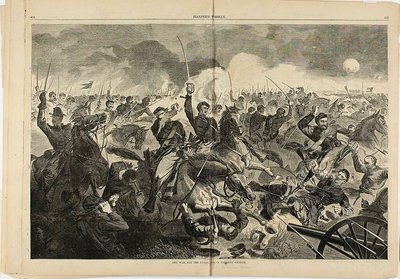 A Guerra pela União, 1862 - Uma carga de cavalaria de Winslow Homer