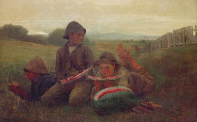 Os meninos da melancia, 1876 de Winslow Homer
