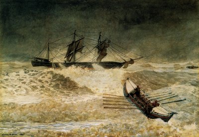 O Naufrágio da Nuvem de Ferro, 1881 de Winslow Homer