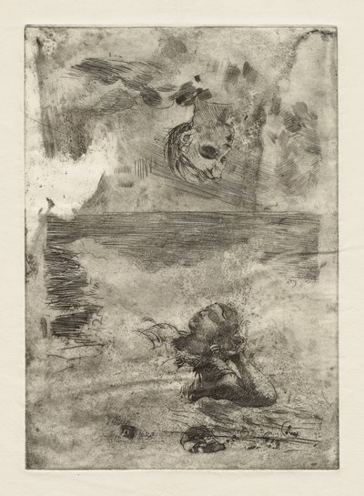 Duas cabeças (estudo a partir de "Undertow") de Winslow Homer