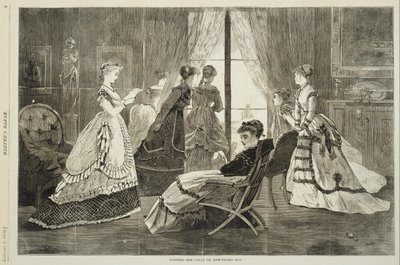 À espera de chamadas no Dia de Ano Novo de Winslow Homer